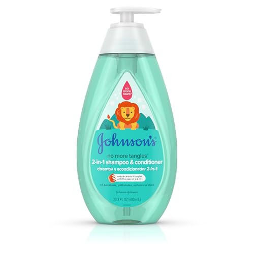 Johnsons Kids No More Tangles 2in1 Detangling Shampoo Conditioner for Kids Toddlers Gentle No More Tears Hypoallergenic
