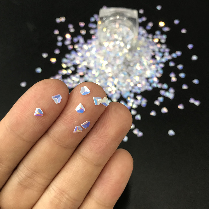 PrettyG 10 Grams/Pack - Green Cactus Shape Holographic Glitter Sequins - Festival Rave Beauty Makeup Face Body Nail Art Decoration LB600
