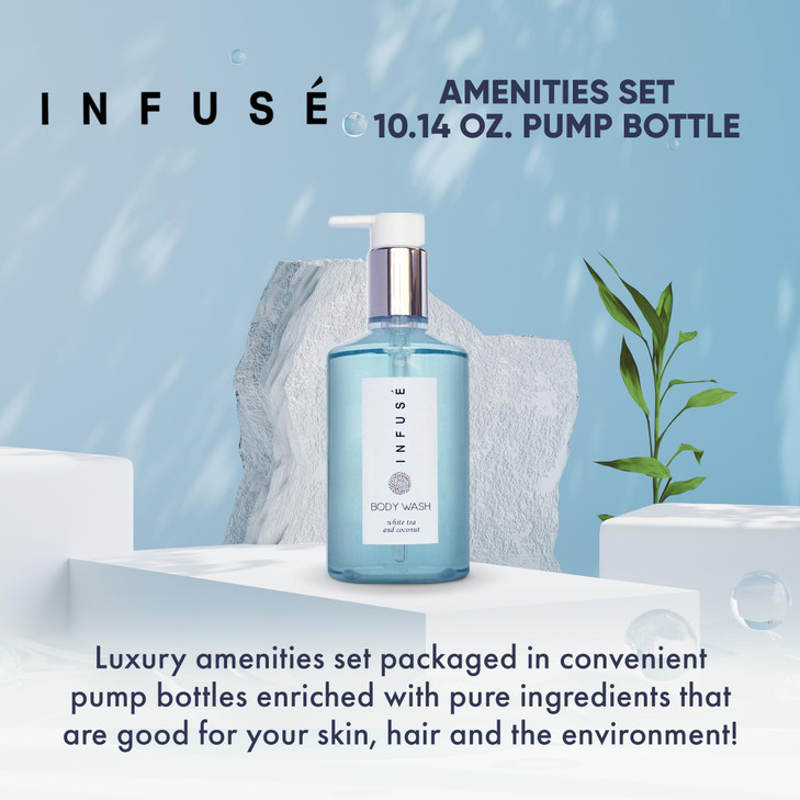 Terra Pure Infuse Body Wash Retail Size Hotel Amenities 1014 oz