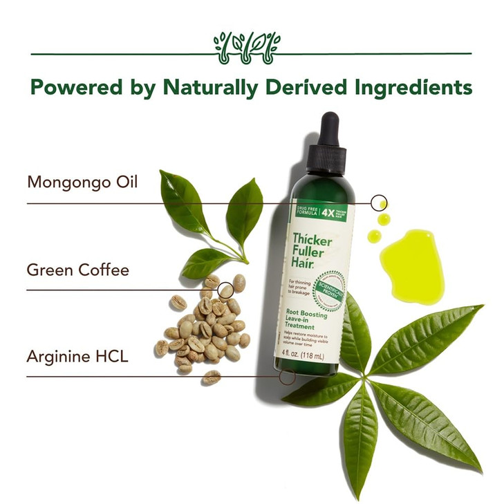 Thicker Fuller Hair Root Boosting LeaveIn Treatment Leave In Hair Treatment Natural Volume Builder Moisturizing Scalp Tr