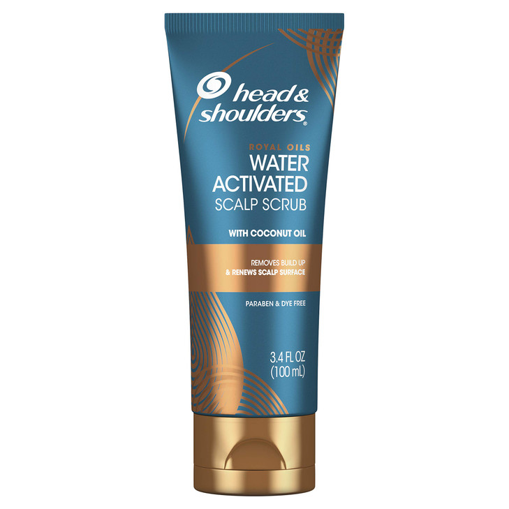Head Shoulders Royal Oils Water Activated Scalp Scrub With Coconut Oil Dye Free 34 Fl Oz