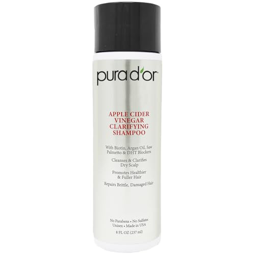 PURA DOR MOUNTAIN TOP Apple Cider Vinegar ACV Shampoo 8 oz
