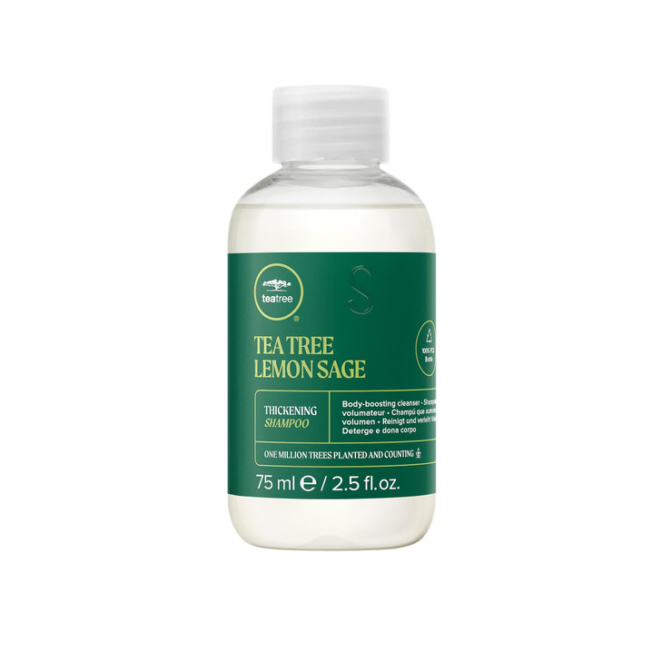 Tea Tree Lemon Sage Thickening Shampoo Builds Body Boosts Volume For Fine Hair 25 fl oz