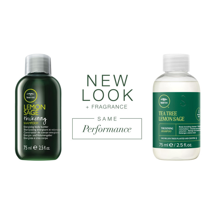 Tea Tree Lemon Sage Thickening Shampoo Builds Body Boosts Volume For Fine Hair 25 fl oz