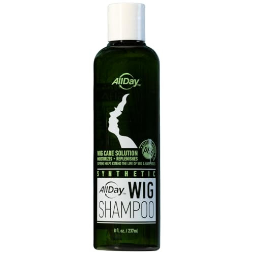 AllDay Locks Synthetic Wig Shampoo Condition Detangle Add Shine to Synthetic Hair for Women Men Gently Cleanses with pH