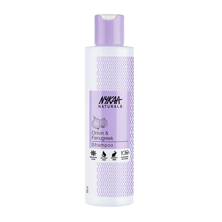 Nykaa Naturals Shampoo Onion and Fenugreek for Women 676 oz Shampoo
