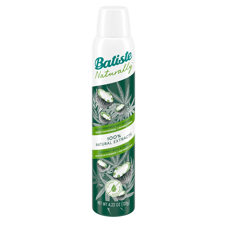 Batiste Naturally Dry Shampoo Plant Powdered Coconut Milk Hemp 423oz