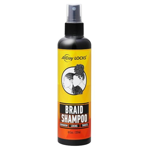 AllDay Locks Braid Foam Long Lasting Mousse for Style Shine Braiding Foam for Women Men Sets Seals for Easy Styling Text