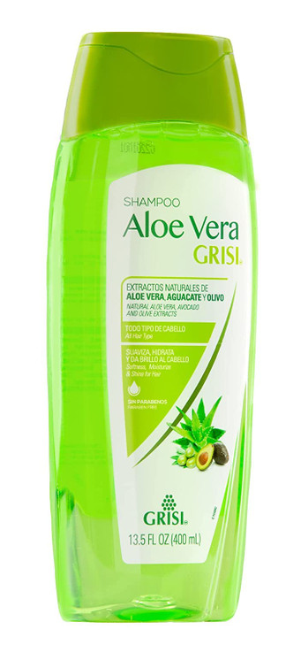 Grisi Aloe Vera Shampoo Moisturizing Shampoo with Aloe Vera Extract ParabenFree Hair Product for Soft and Shiny Hair 2Pa