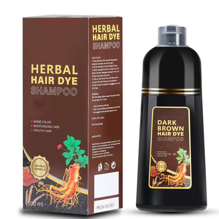 Zixsirp Hair Dye Shampoo for Gray Hair Hair Color Shampoo for Women Men Gray Coverage Herbal Ingredients 3 in 1 Hair Dye