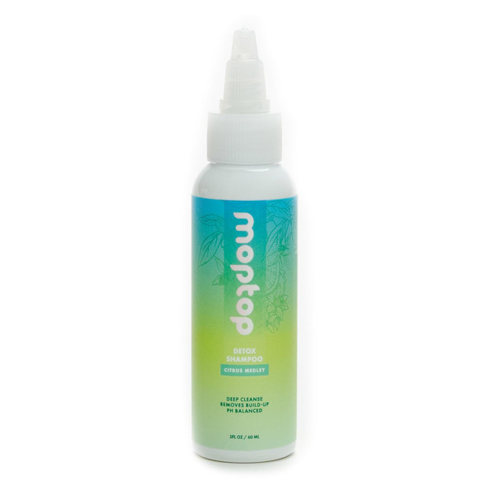 MopTop Detox Shampoo Scalp Clarifying Shampoo for Build Up Hard Water Dirt Oil Sulfate Paraben Free Hair Care for All Ha