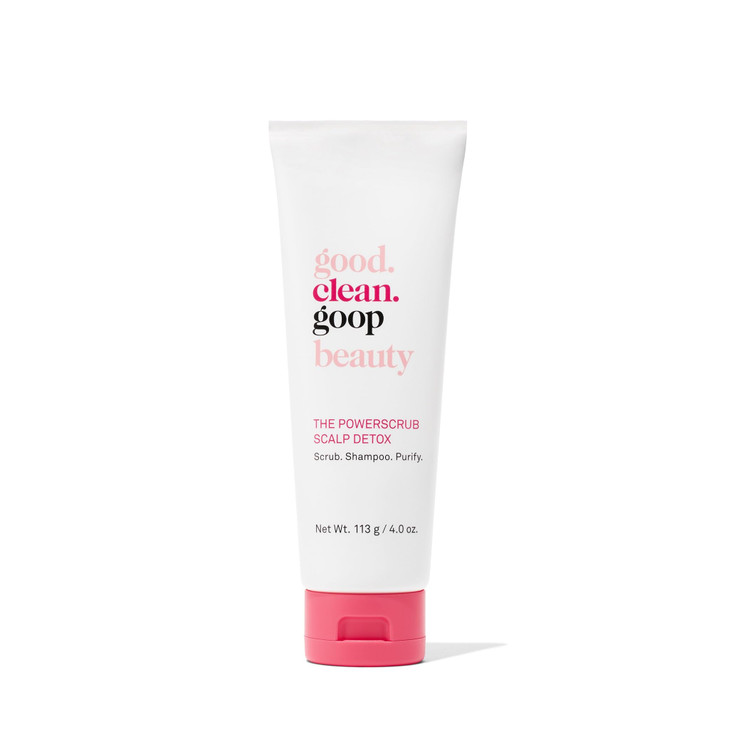 goodcleangoop beauty The Powerscrub Scalp Detox Clarifying Shampoo to Detoxify Hair and Scalp Salt Scrub with Vitamin E