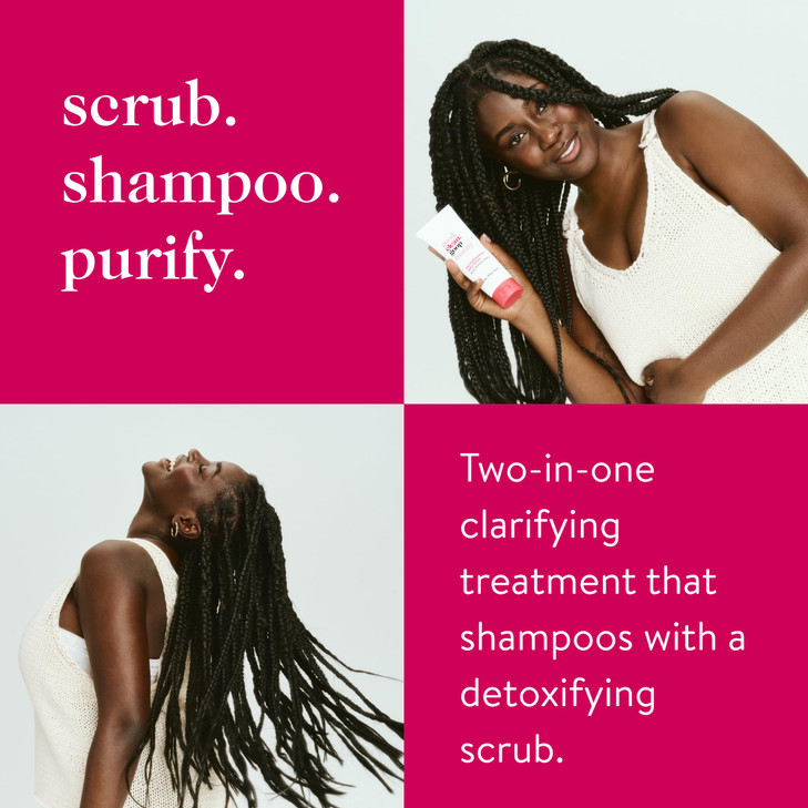 goodcleangoop beauty The Powerscrub Scalp Detox Clarifying Shampoo to Detoxify Hair and Scalp Salt Scrub with Vitamin E