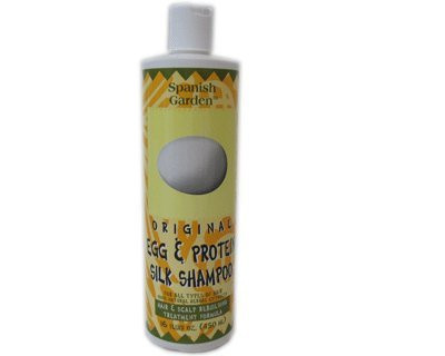 Spanish Garden Egg and Protein Silk Shampoo for All Hair Types 450ml16oz