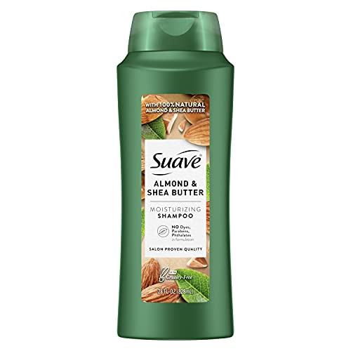 Suave Professionals Moisturizing Shampoo for Dry Hair Almond and Shea Butter Parabenfree and Dyefree 28 oz