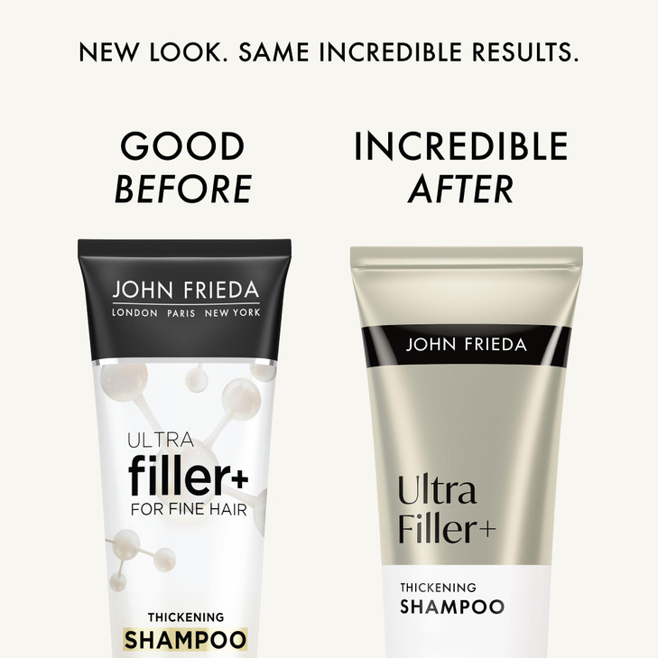 John Frieda ULTRAfiller Thickening Shampoo Strengthening Shampoo for Damaged or Thin Hair Infused with Biotin and Hyalur