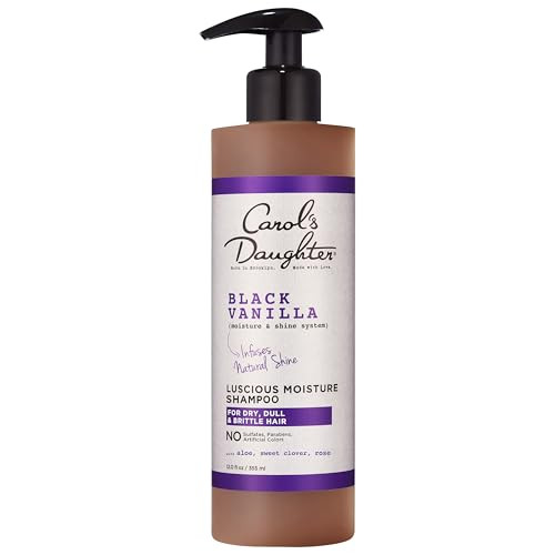 Carols Daughter Black Vanilla Moisture Sulfate Free Shampoo for Curly Wavy or Natural Hair Moisturizing Hair Care for Dr
