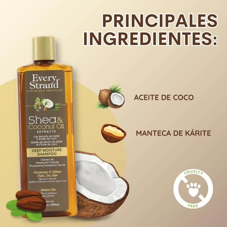 Every Strand Shea Coconut Oil Deep Moisture Shampoo 135 Oz
