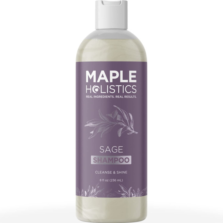 Sage and Rosemary Shampoo Sulfate Free Sage Oil Clarifying Shampoo for Build Up and Scalp Moisturizer Oily Hair Shampoo