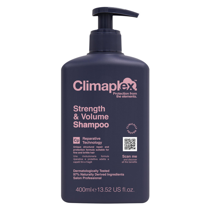 Climaplex Strength and Volume Shampoo Soothing Protective Healing Properties Contains Detangling Benefits Adds Body and