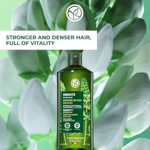 Yves Rocher Fortifying Shampoo Density Density Rescue to Cleanse Scalp Strengthen Hair 101 fl oz