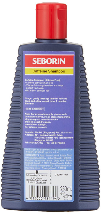 Schwarzkopf SEBORIN CaffeineEnergy ShampooIMPORTED from GERMANYShipping from USA
