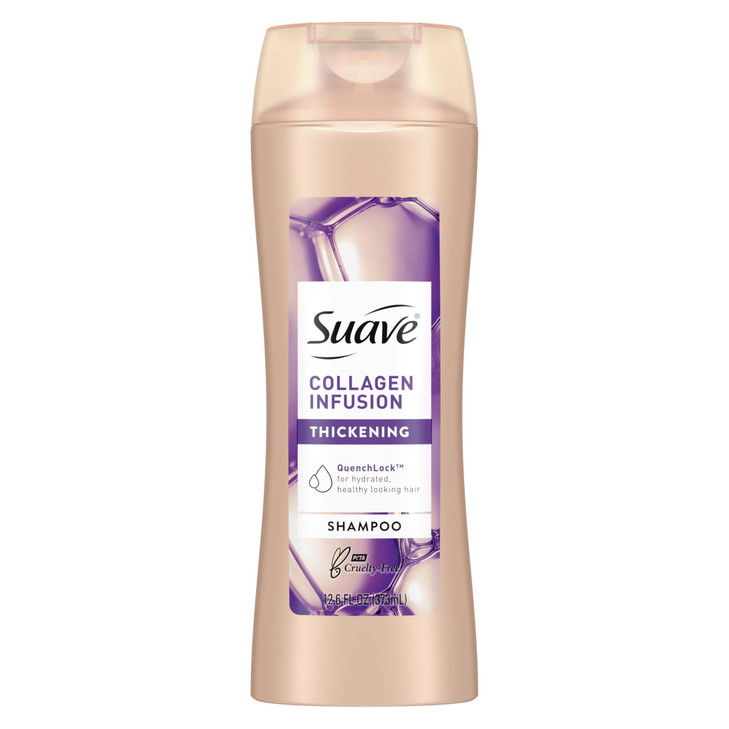 Suave Professionals Thickening Shampoo Collagen Infusion for Fine Hair Volumizing Shampoo 126 oz