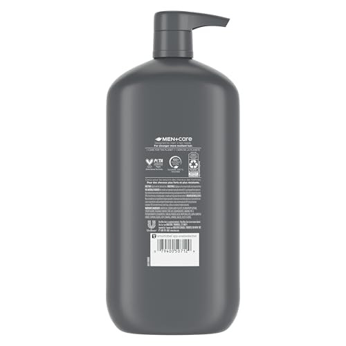 DOVE MENCARE Charcoal Pump Purifying Shampoo Charcoal Clay for Stronger More Resilient Hair with PlantBased Cleansers 31