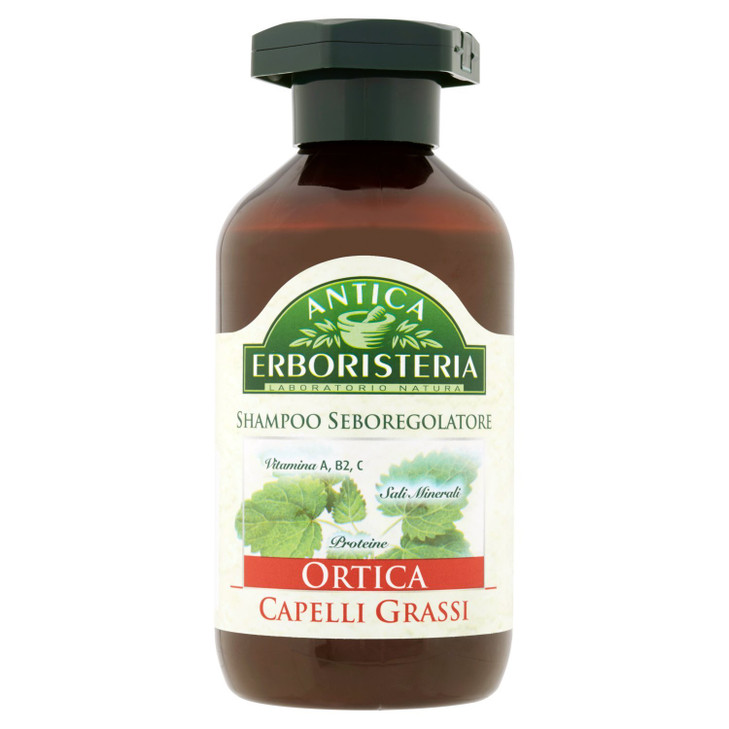 Antica Erboristeria Ortica Nettle Seboregulating Shampoo 845 Fluid Ounce 250ml Package Italian Import
