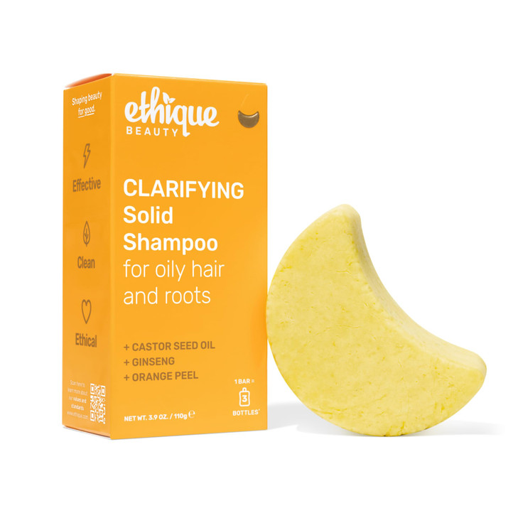 Ethique St Clements Clarifying Solid Shampoo Bar for Oily Hair Vegan EcoFriendly PlasticFree CrueltyFree 388 oz Pack of