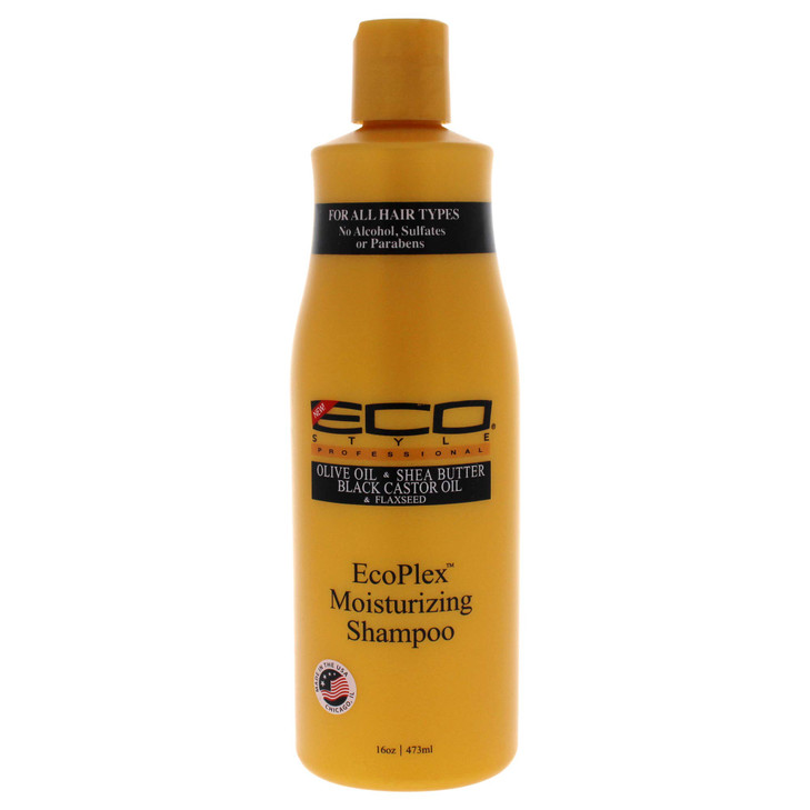 Eco Style Ecoco Ecoplex Moisturising Shampoo Black Castor And Flaxseed Oil Olive Oil And Sheer Butter Promotes Hair Grow