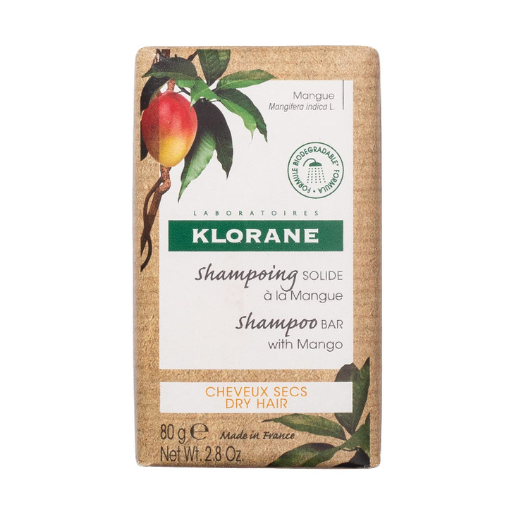 Klorane Nourishing Shampoo Bar with Mango 28 Oz Pack of 1
