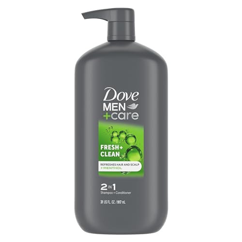DOVE MEN CARE 2 in 1 Shampoo and Conditioner Fresh Clean for Clean Hair Shampoo and Conditioner for Stronger Healthy Hai