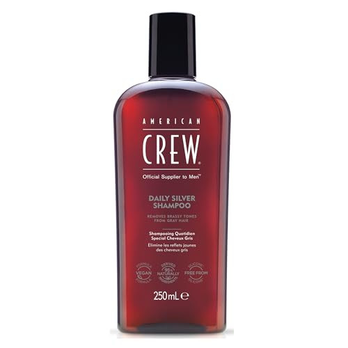 American Crew Mens Shampoo Daily Silver Removes Brassy Tones Naturally Derived Vegan Formula 84 Fl Oz