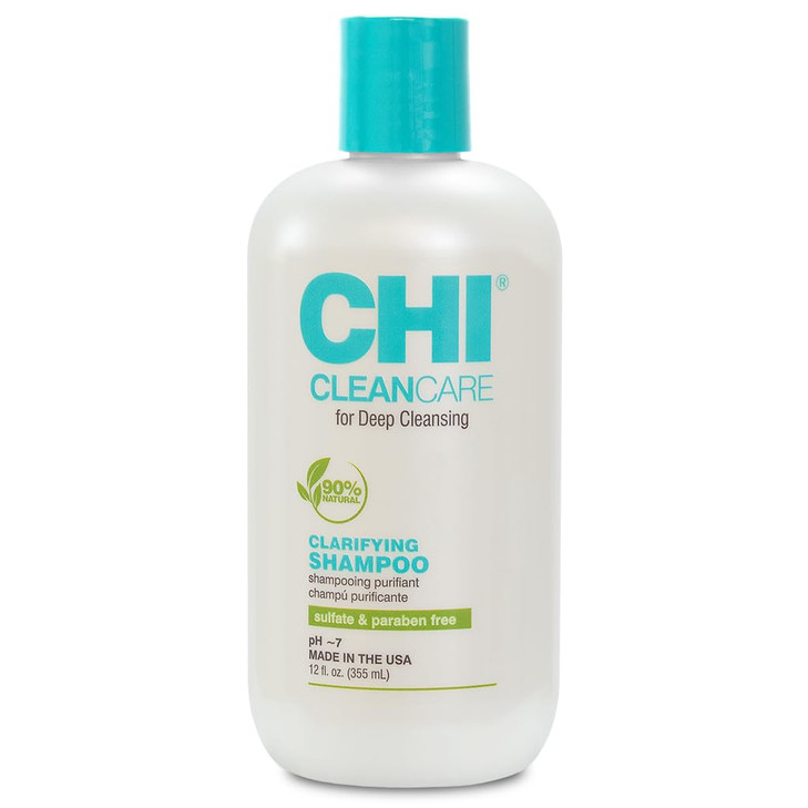 CHI CleanCare Clarifying Shampoo Deeply Cleanses Hair Scalp Removes Build Up Restores Moisture To Hair Sulfate Paraben C