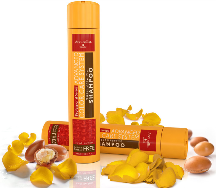 Arvazallia Sulfate Free Shampoo for Color Treated Hair with Argan Oil and Macadamia Oil Advanced Color Care Moisturizing