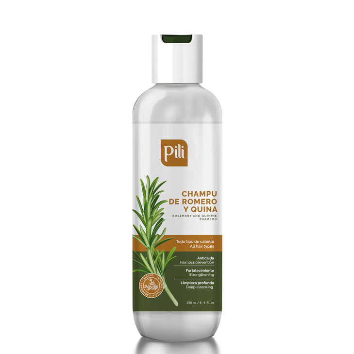 Pili Natural Rosemary and Quinine Shampoo Strengthens Hair Follicles Promotes Scalp Health Hair Growth 84 fl oz