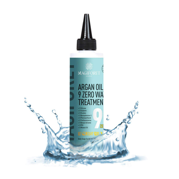 Hair Treatment Hair Mask MagiForet Argan Oil 9 Zero Hair Water Treatment with Natural Keratin Protein Sulfate Free Repai