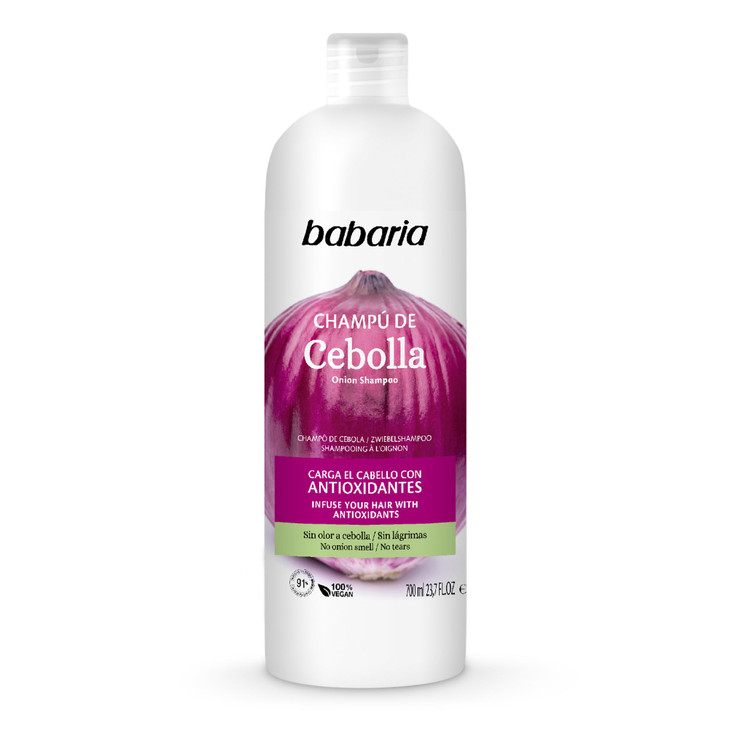 Babaria Onion Shampoo No Smell No Tears Purifying and Antioxidant Properties Improves Hair Growth Increase Hydration and
