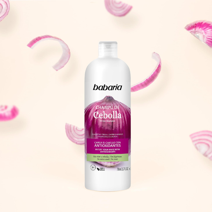Babaria Onion Shampoo No Smell No Tears Purifying and Antioxidant Properties Improves Hair Growth Increase Hydration and