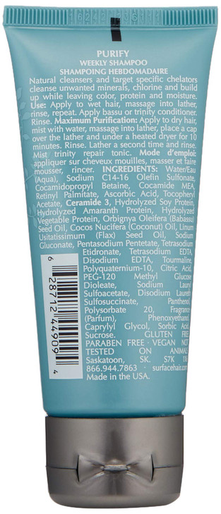 SURFACE Hair Purify Clarifying Cleansing Shampoo Clarify Deep Cleanse Sulfate Free 2 fl oz