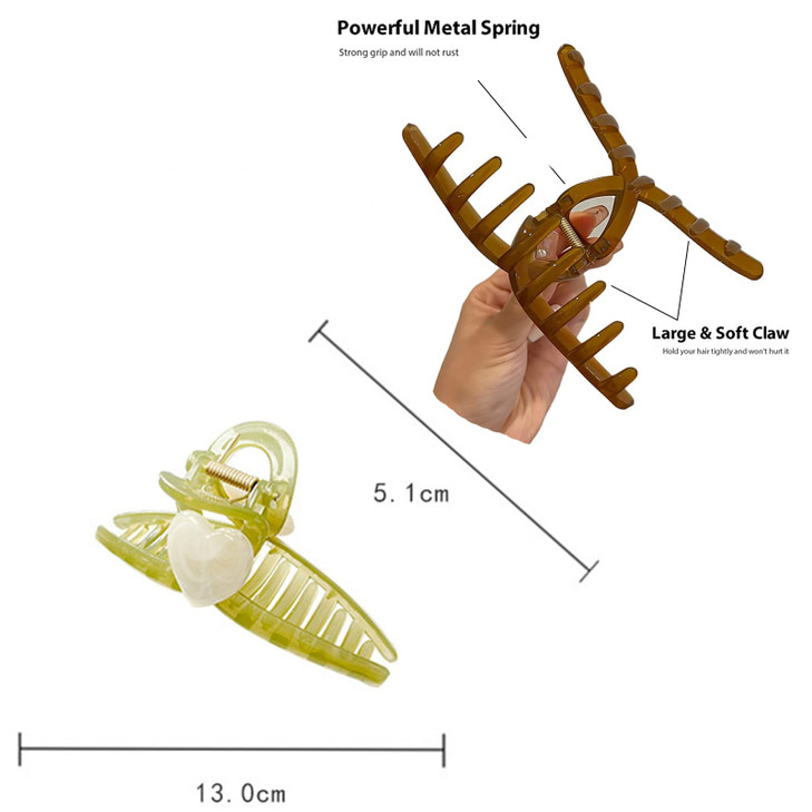 Big Hair Claw Clips Large Butterfly Hair Clips for Women 5 Pcs No Slip Claw Clip Hair Clamp Grips for Women Girls Jaw Clips Clamp Barrettes