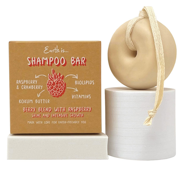 EARTH IS Shampoo Bar All Hair Types Mild Natural Shampoo EcoFriendly Plastic Free PHBalanced Vegan Sulfate Free Biodegra