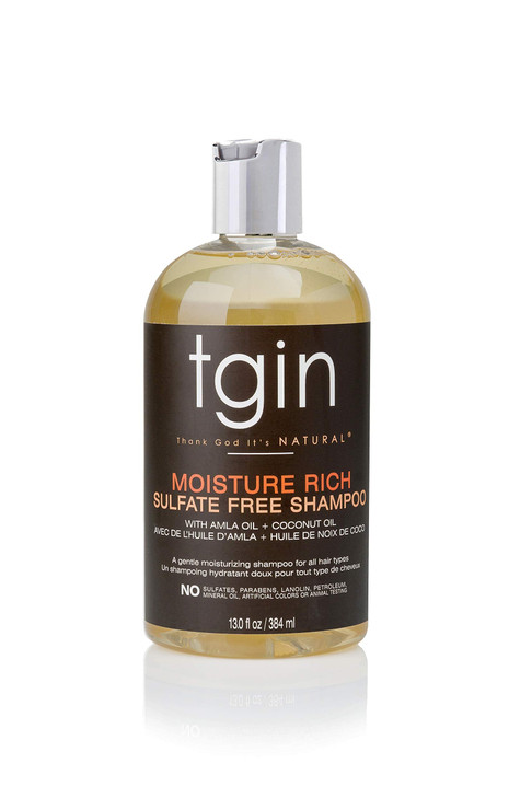 tgin Moisture Rich Sulfate Free Shampoo For Natural Hair Dry Hair Curly Hair 13 Oz