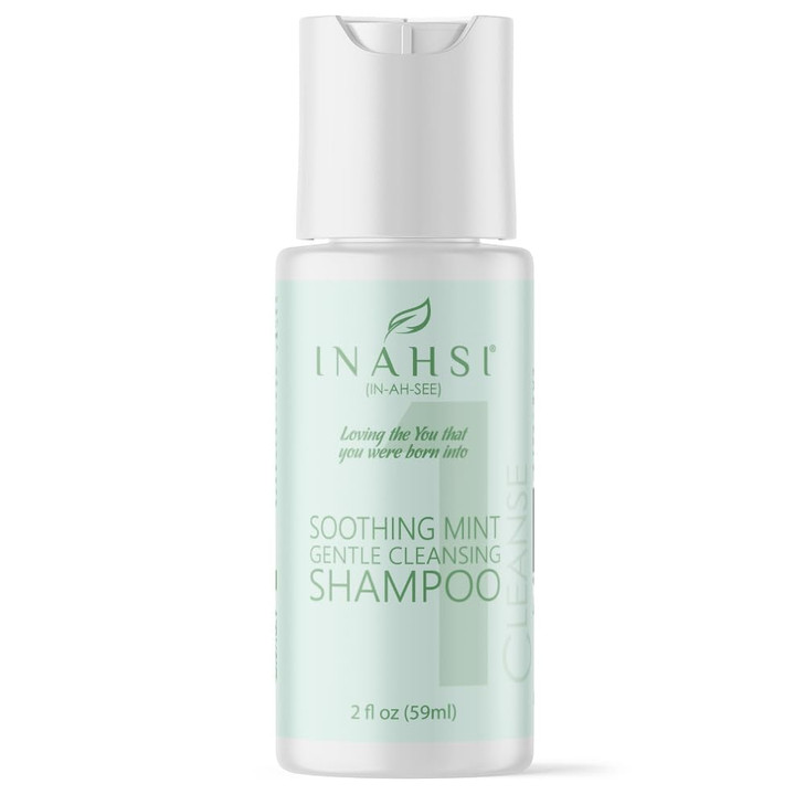 INAHSI Sample Pack Gentle Cleansing Shampoo Soothing Mint Conditioner Curl Sculpting Glaze Strong Hold Gel Hair Products