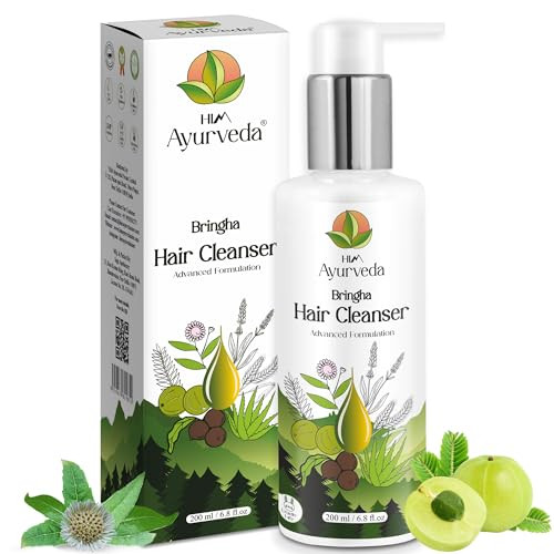 HIM AYURVEDA Bringha Hair Cleanser Shampoo Ayurvedic Hair Cleanser 100 Natural and Ayurvedic Hair Cleanser200 ML
