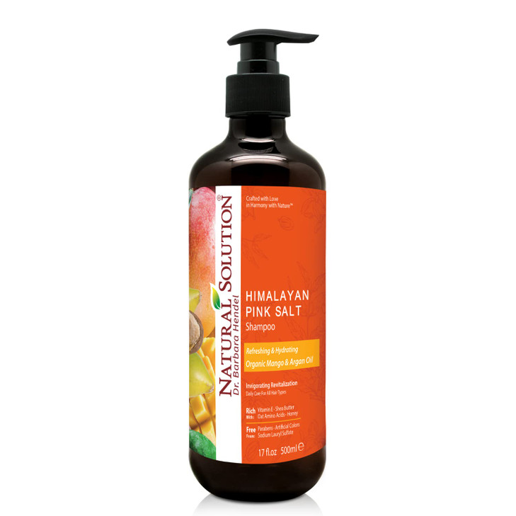 Natural Solution Organic Argan Oil Shampoo Refreshing Hydrating and Extra Nourishing Daily Care for All Hair Types 17 oz