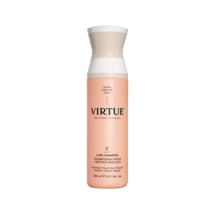 VIRTUE Curl Sulfate Free Shampoo with Jojoba Oil Hydrates Nourishes Repairs Curly Hair with Frizz Control Color Safe