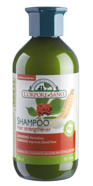 CORPORE SANO GingsengGinkgo and Eleuterococus SHAMPOOCERTIFIED ORGANICHYPOALLERGENIC300 milim101 FL OZ