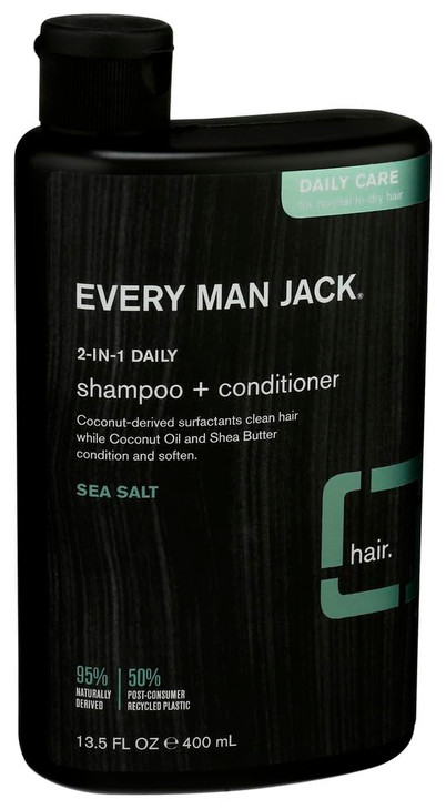 Every Man Jack Shampoo 2 In 1 Sea Salt 135 Fl Oz